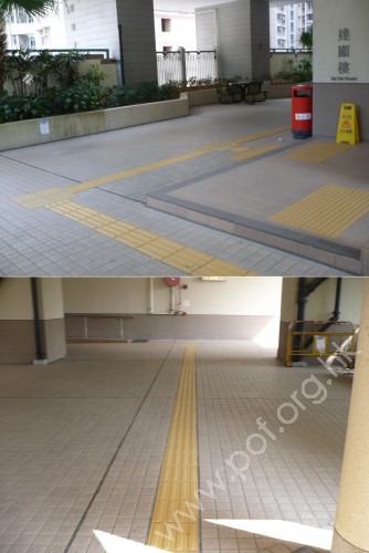 面向4樓平台的住宅出入口前